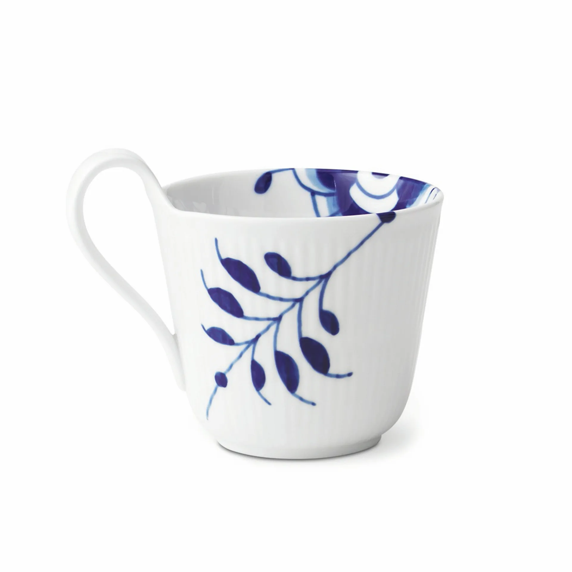 Blue Fluted Mega cup with high handle, 33 cl Royal Copenhagen