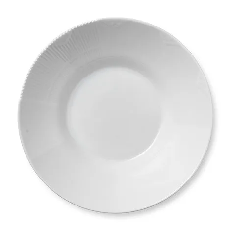 White Elements deep plate, Ø 25 cm Royal Copenhagen