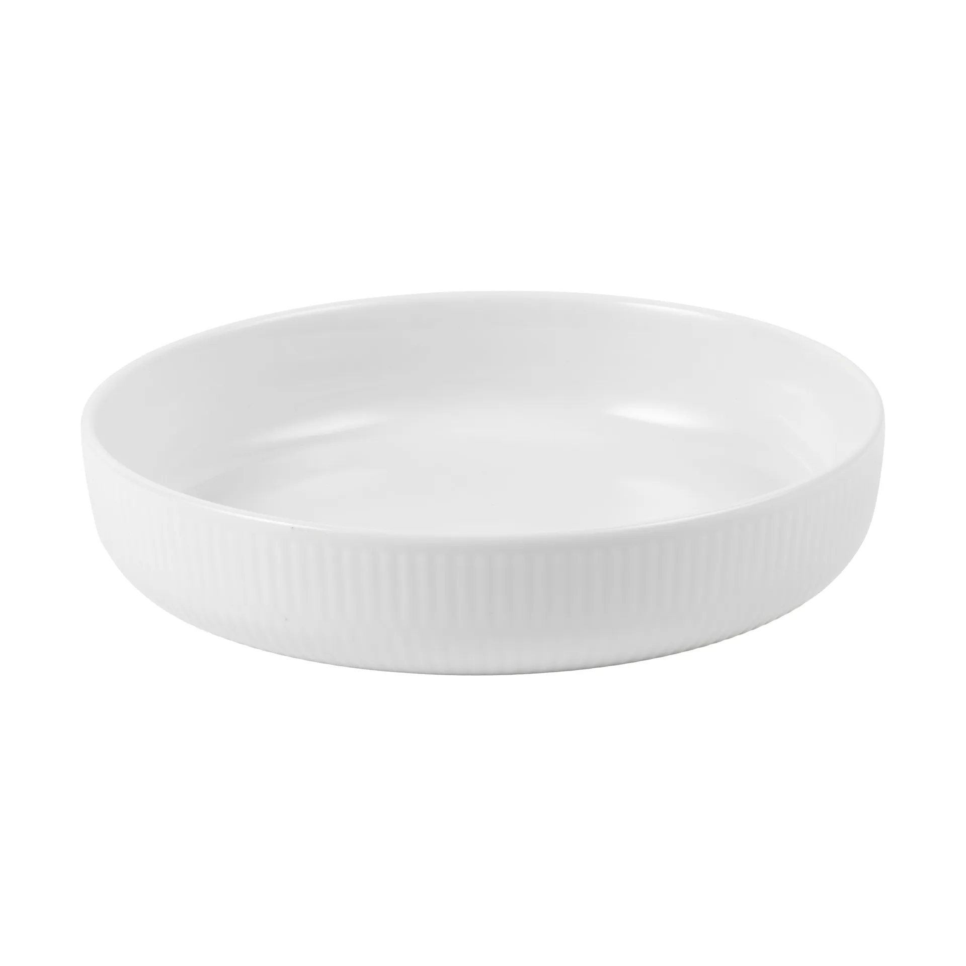 White Fluted oven dish Ø18.5 cm, White Royal Copenhagen