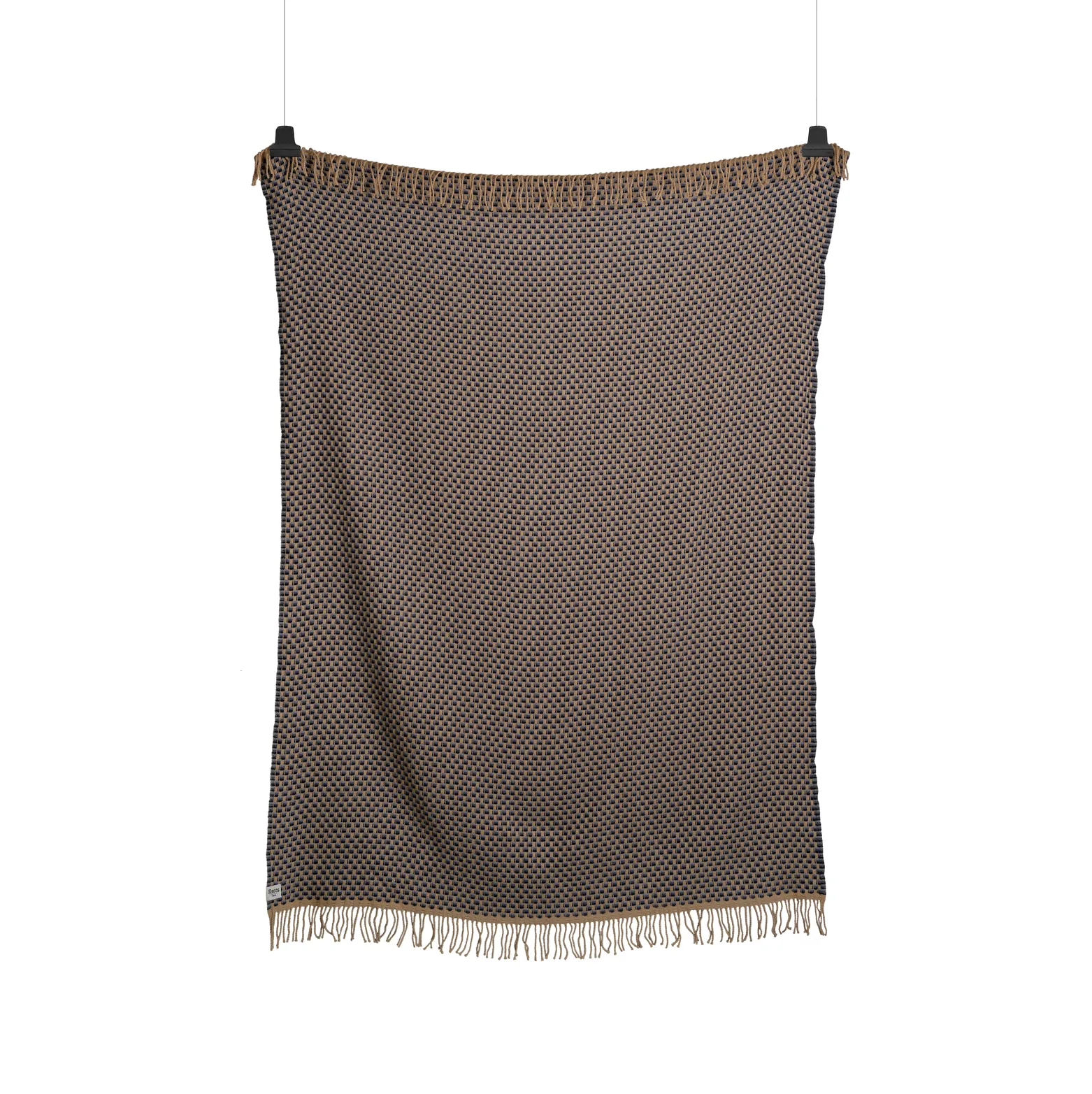Isak throw 150x210 cm, Far away blue Røros Tweed