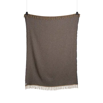 Isak throw 150x210 cm - Far away blue - Røros Tweed