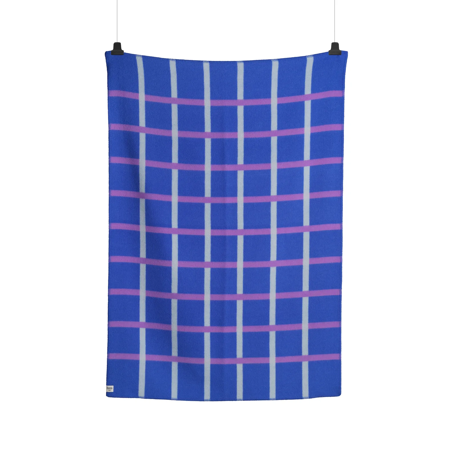 Knut blanket 135x200 cm, Blue Røros Tweed