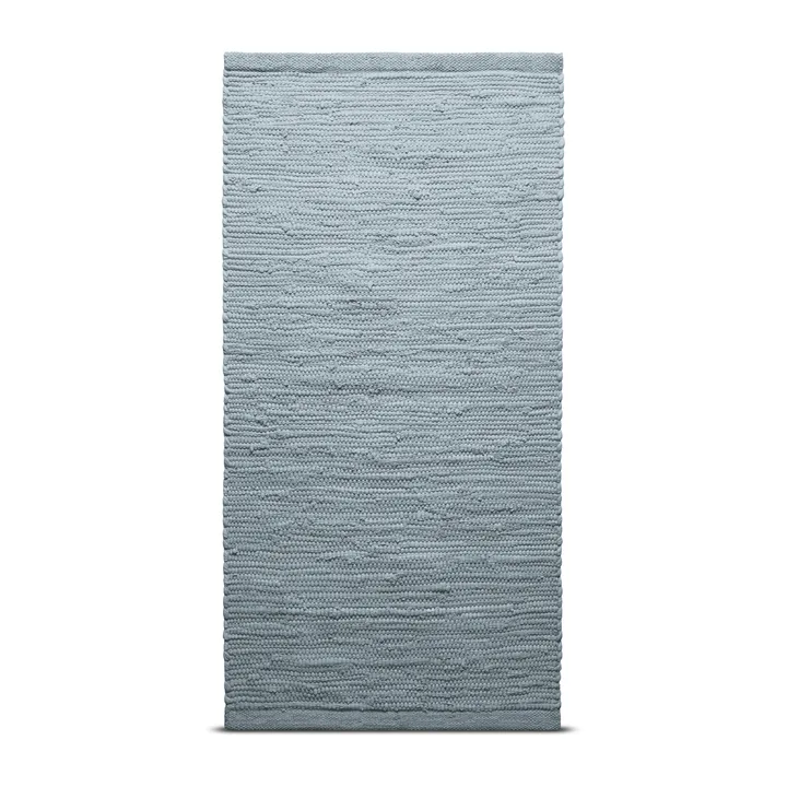 Cotton rug 60x90 cm - light grey (light grey) - Rug Solid