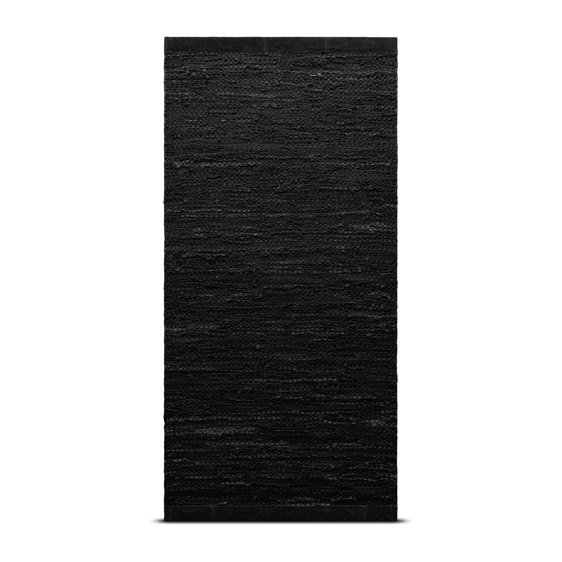 Leather rug 60x90 cm, Black (black) Rug Solid