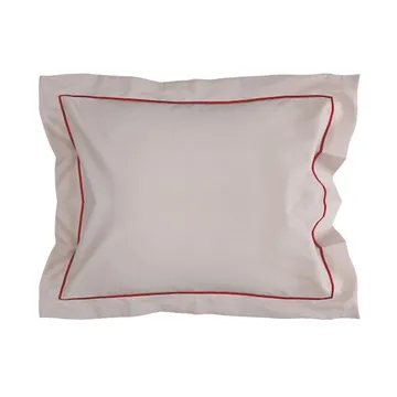 Carl pillowcase 50x60 cm - Beige-burgundy - Sagaform