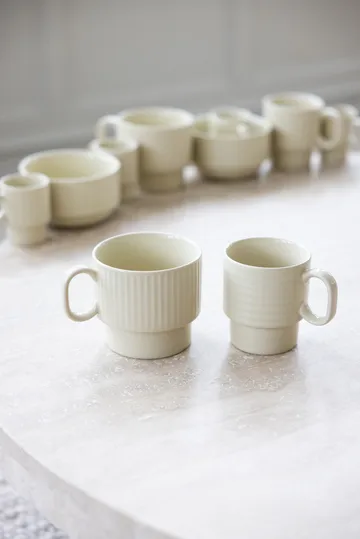 Coffee & More tea mug 2-pack - Beige - Sagaform