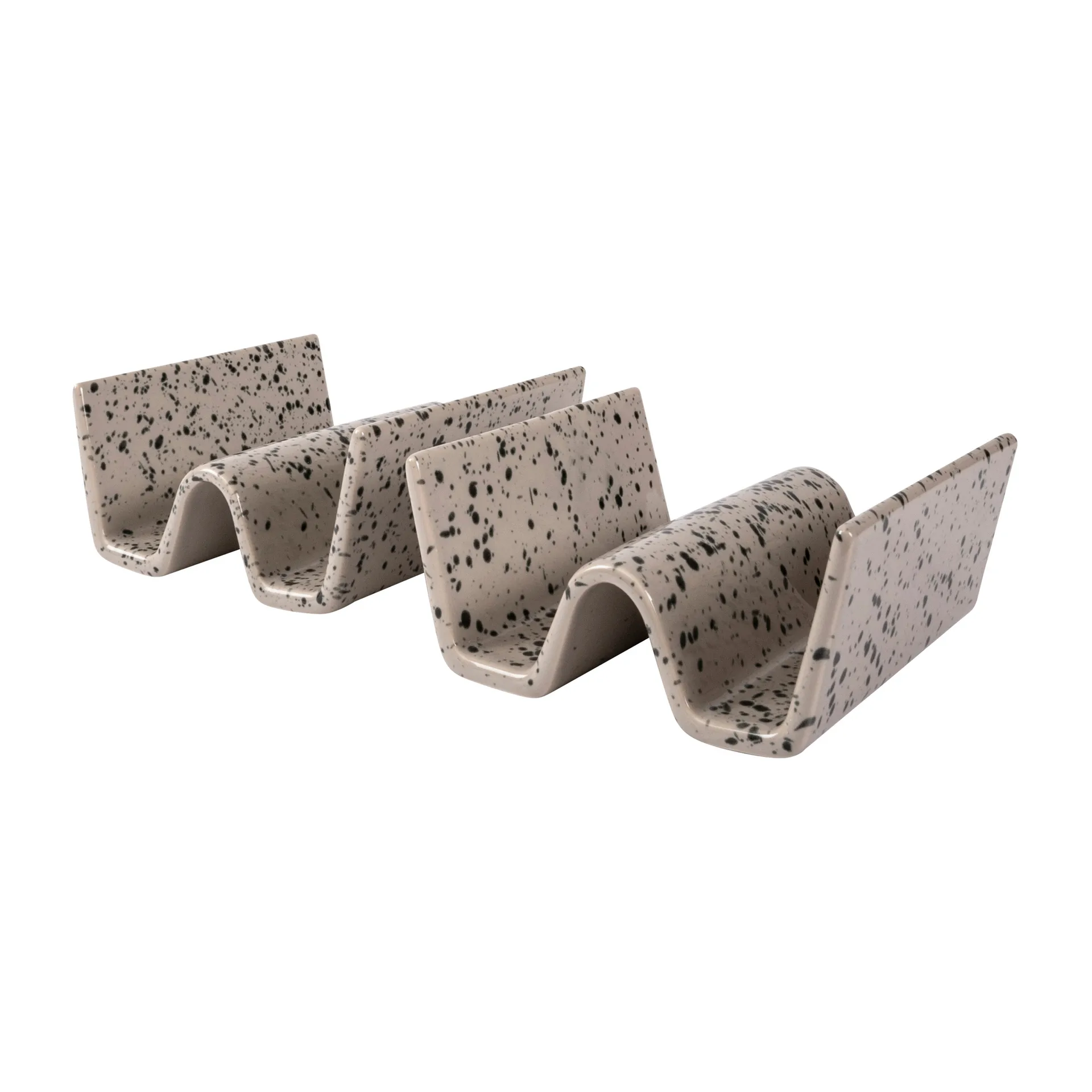 Ditte taco stand 2-pack, grey-black Sagaform