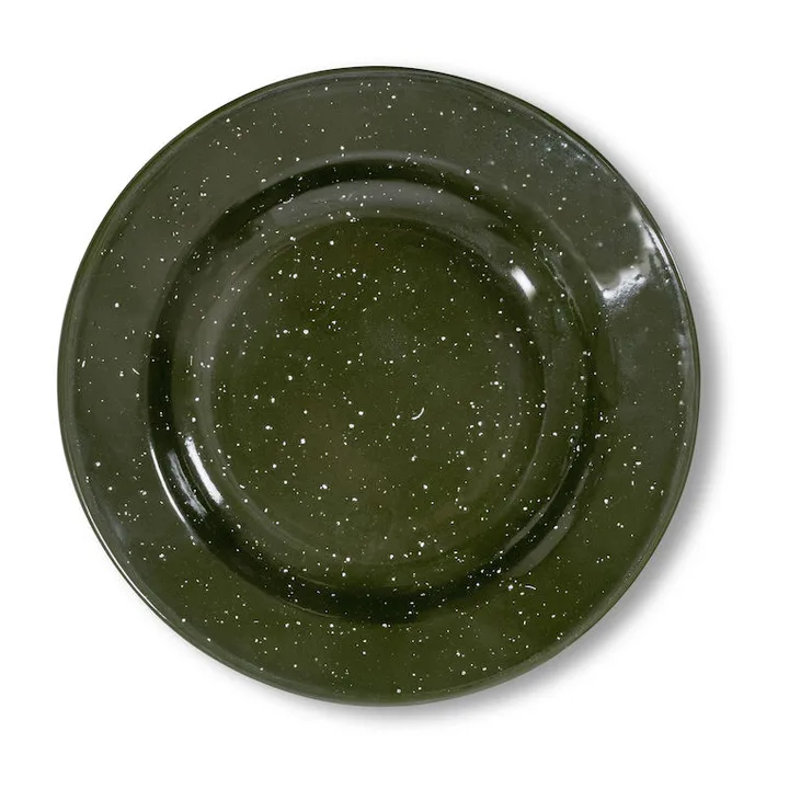 Doris enamel plate Ø20 cm - Green - Sagaform