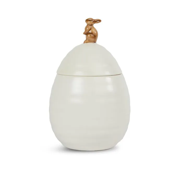 Ellen storage jar with lid Ø11.5 cm, Bone White Sagaform