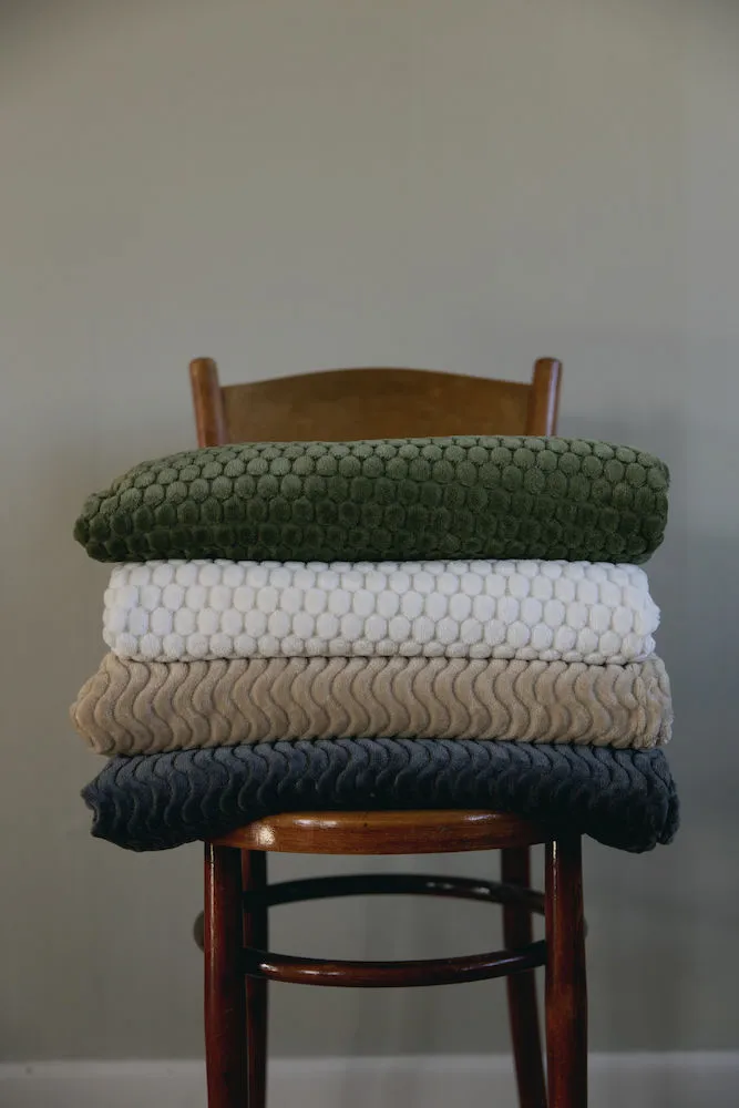Maja fleece throw, Green Sagaform
