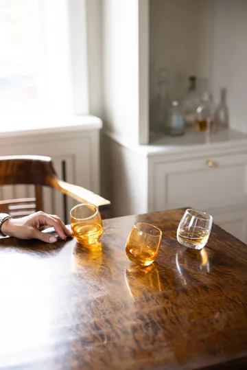 Sagaform tumblers with rounded bottom 30 cl 6-pack - Amber - Sagaform