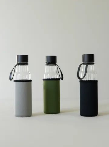To Go glass bottle 60 cl - Black - Sagaform