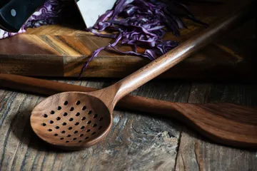 Satake perforated ladle 33.5 cm - Walnut - Satake