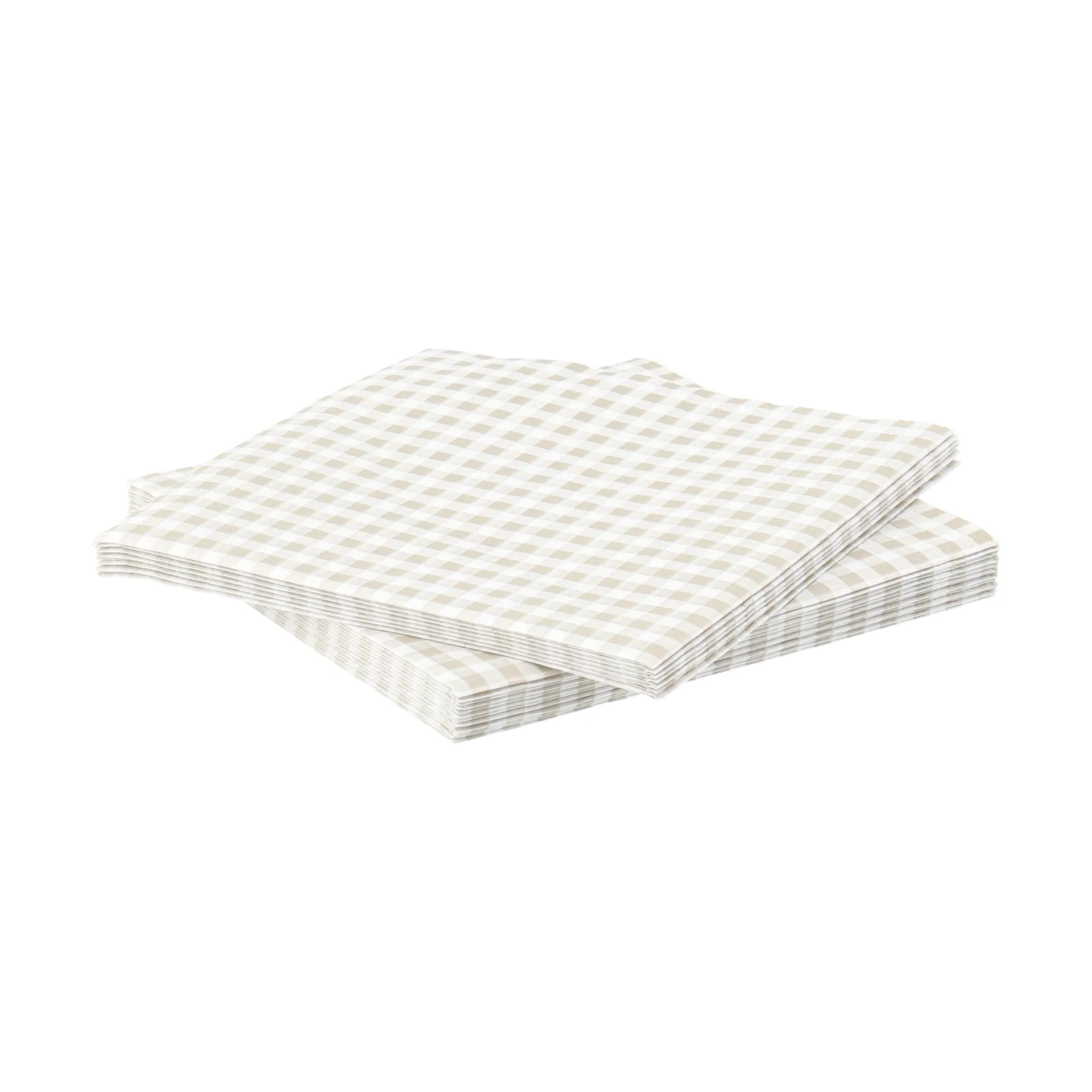 Fine grid paper napkin, White-beige, 20-pack, 33x33 cm Scandi Essentials