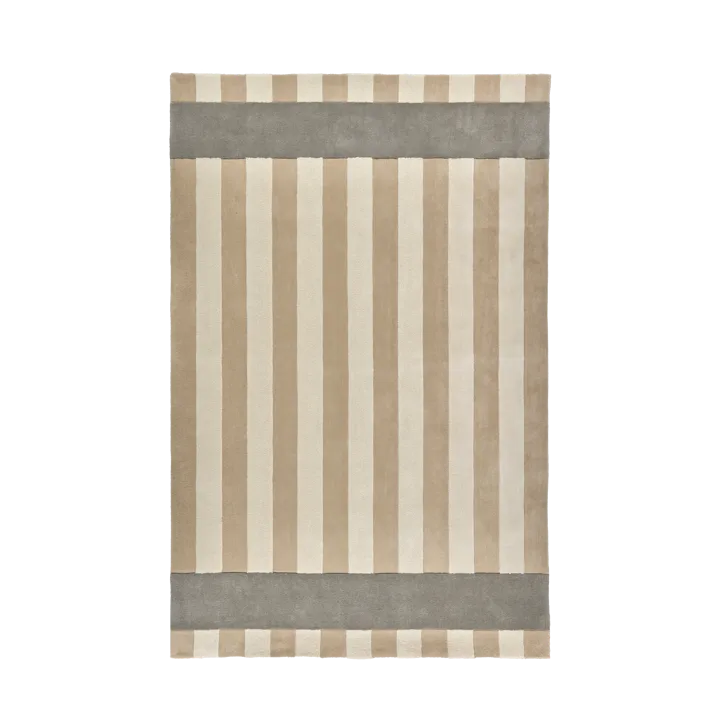 Aisles wool carpet - Beige, 170x240 cm - Scandi Living
