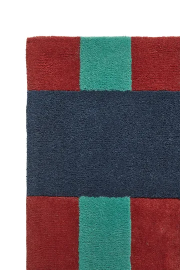 Aisles wool carpet - Green, 170x240 cm - Scandi Living