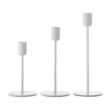 Arctic candlestick 14 cm - white - Scandi Living