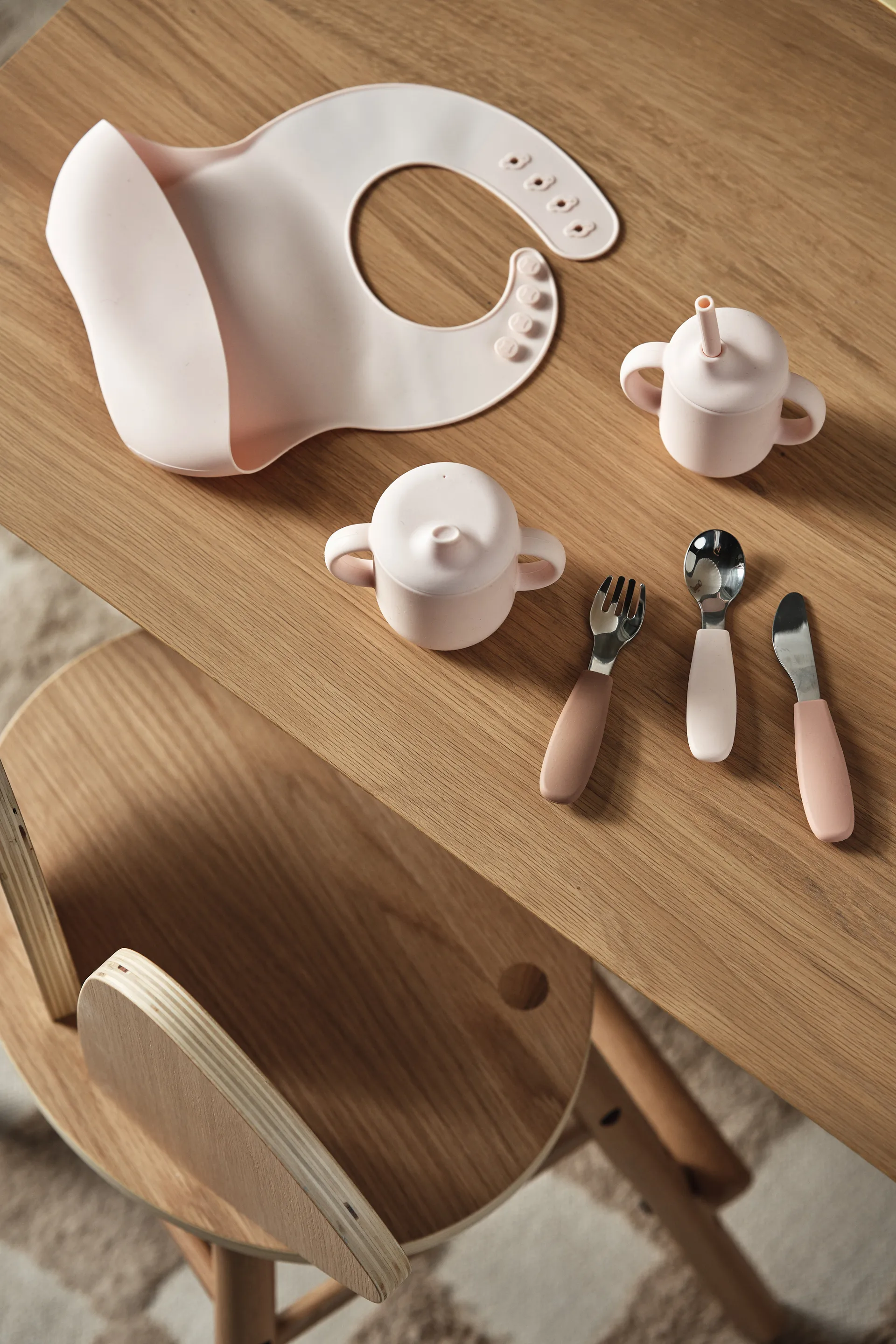 Dine cutlery set silicone 3 pieces, Blusher Scandi Living