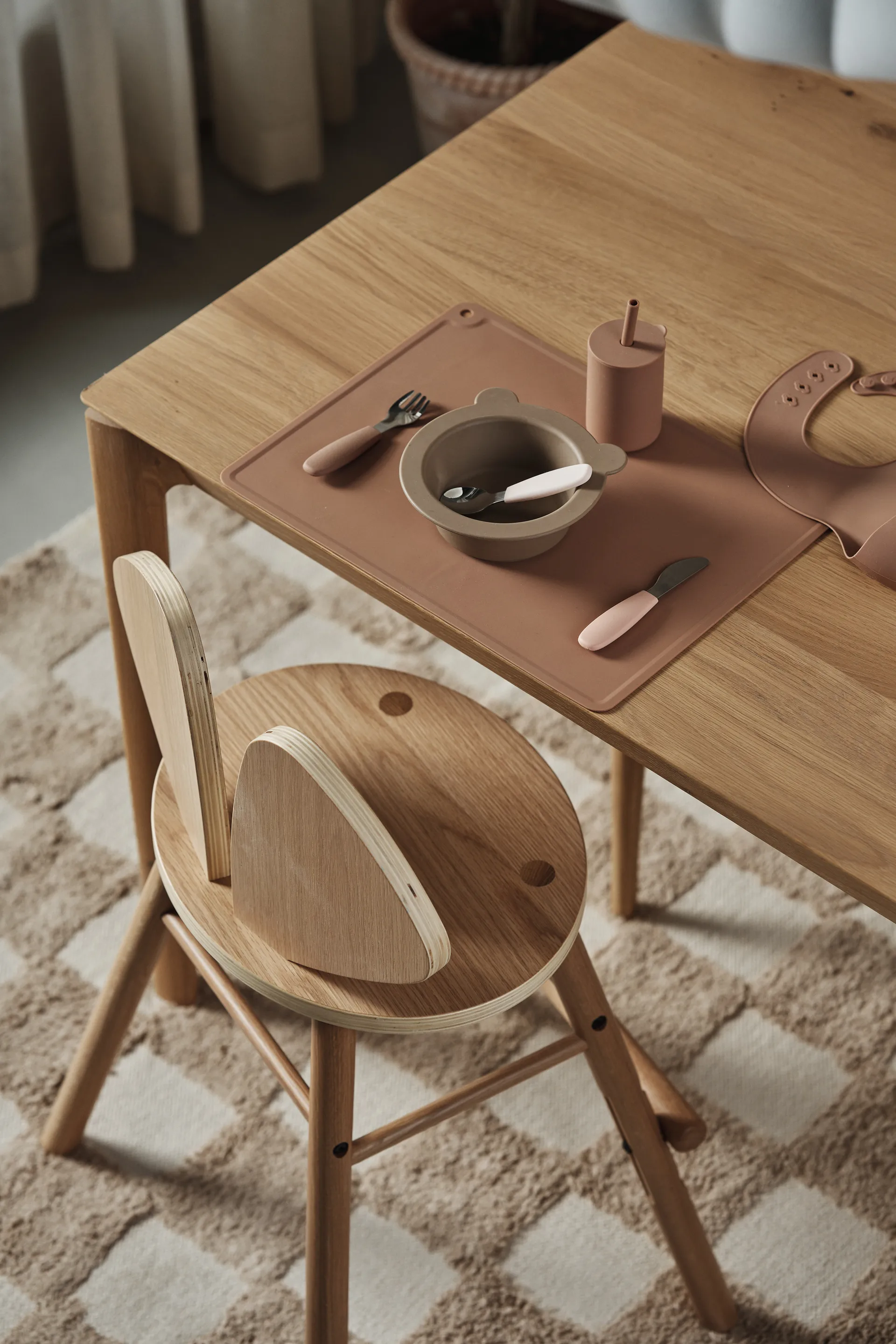 Dine cutlery set silicone 3 pieces, Blusher Scandi Living