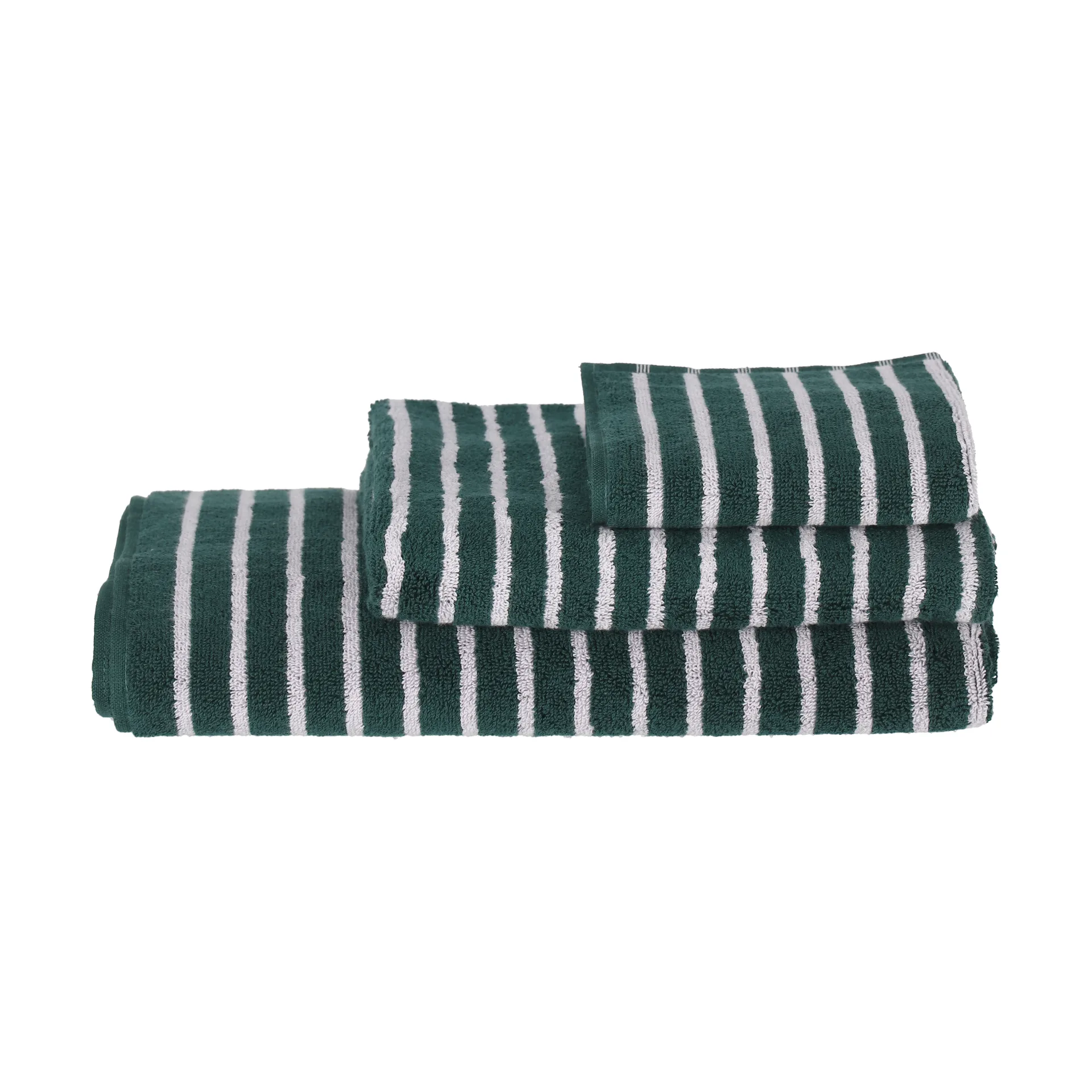Drift towel set 4 pieces - Green-purple Scandi Living