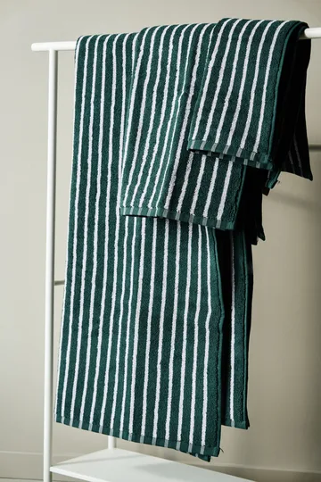 Drift towel set 4 pieces - Green-purple - Scandi Living