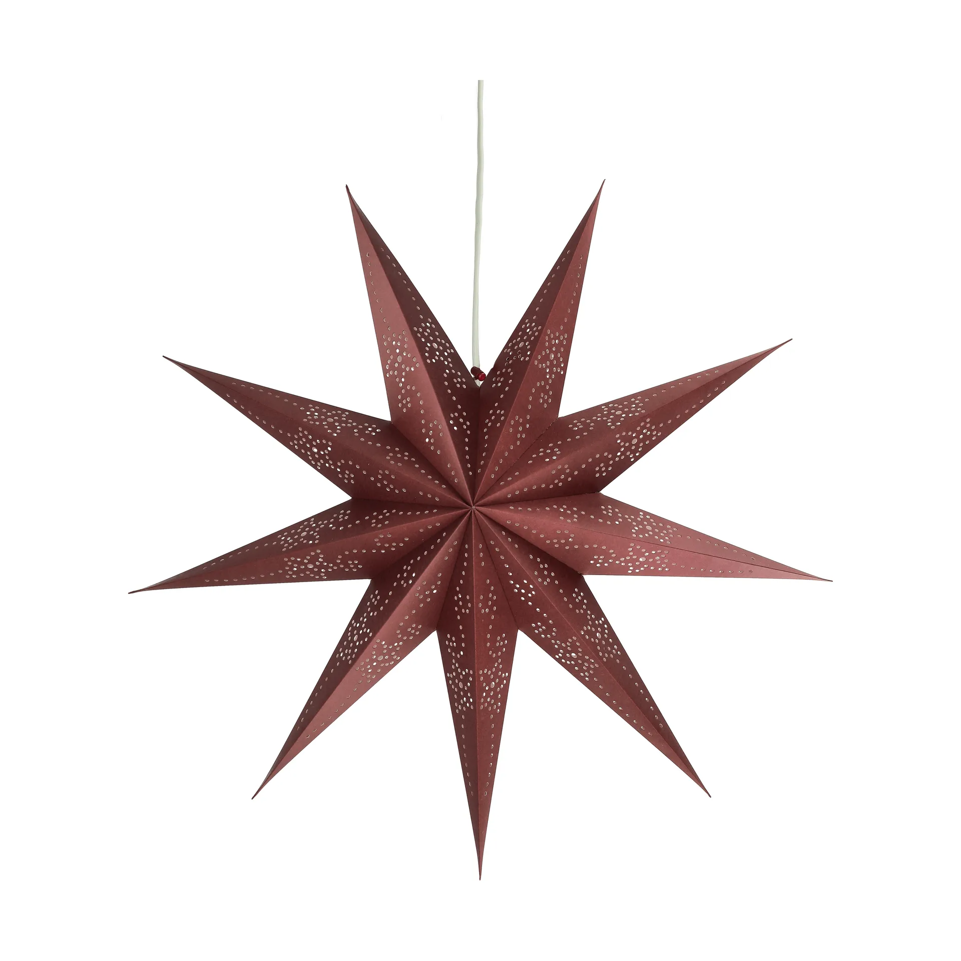 Folk advent star, Burgundy, Ø45 cm Scandi Living