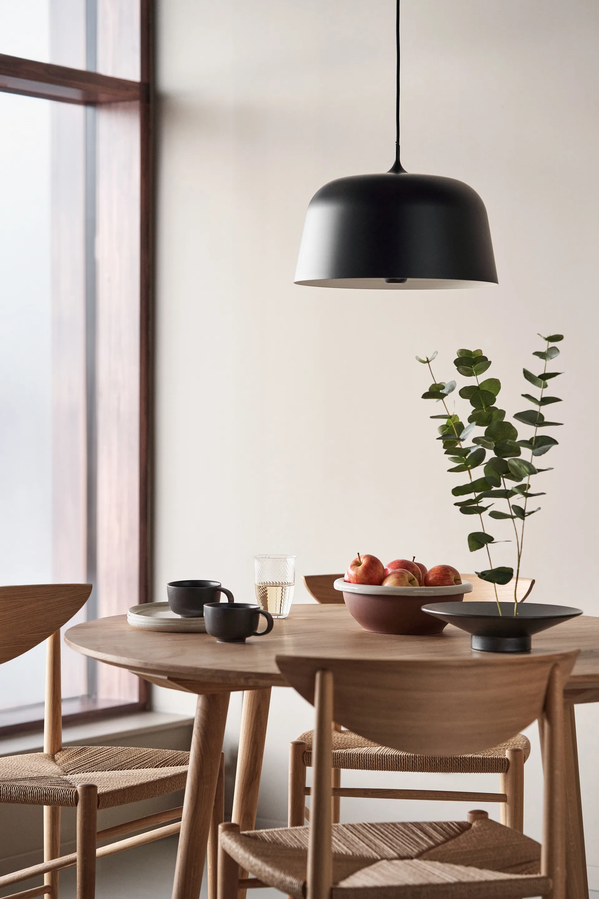 Halo ceiling lamp Ø38 cm, Black Scandi Living