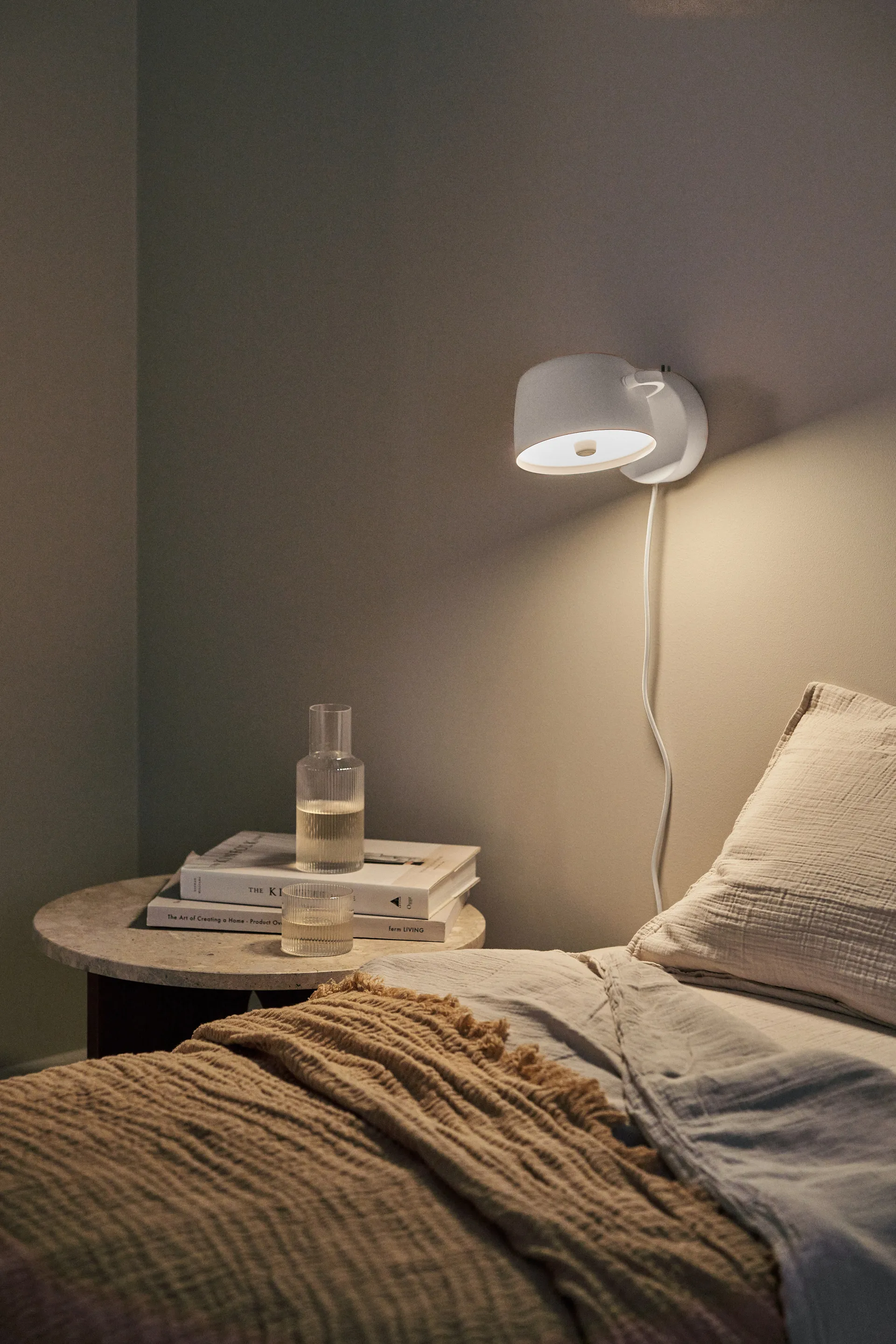 Halo wall lamp Ø16 cm, White Scandi Living