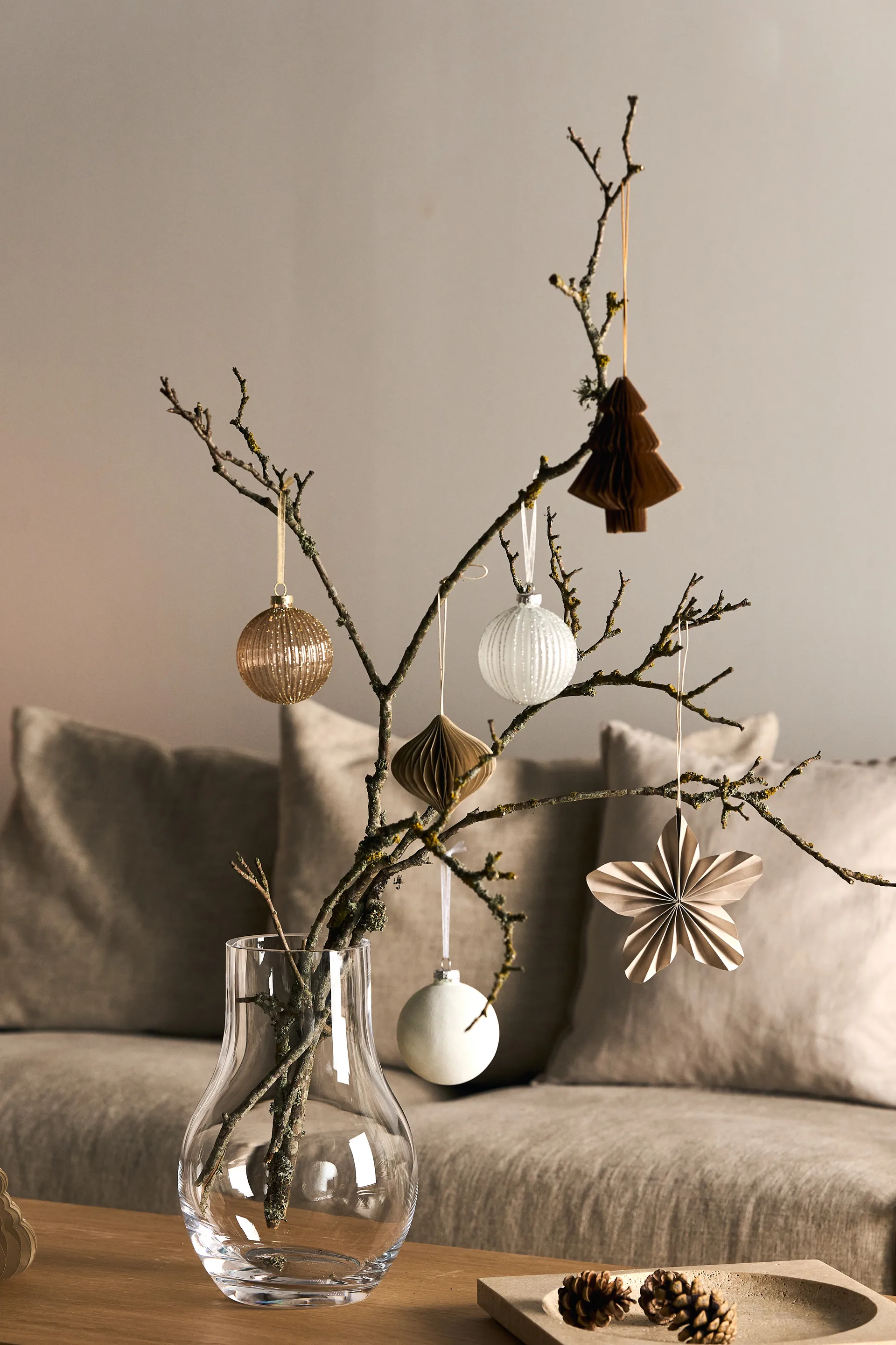 Holiday baubles 6-pack, Gold Scandi Living