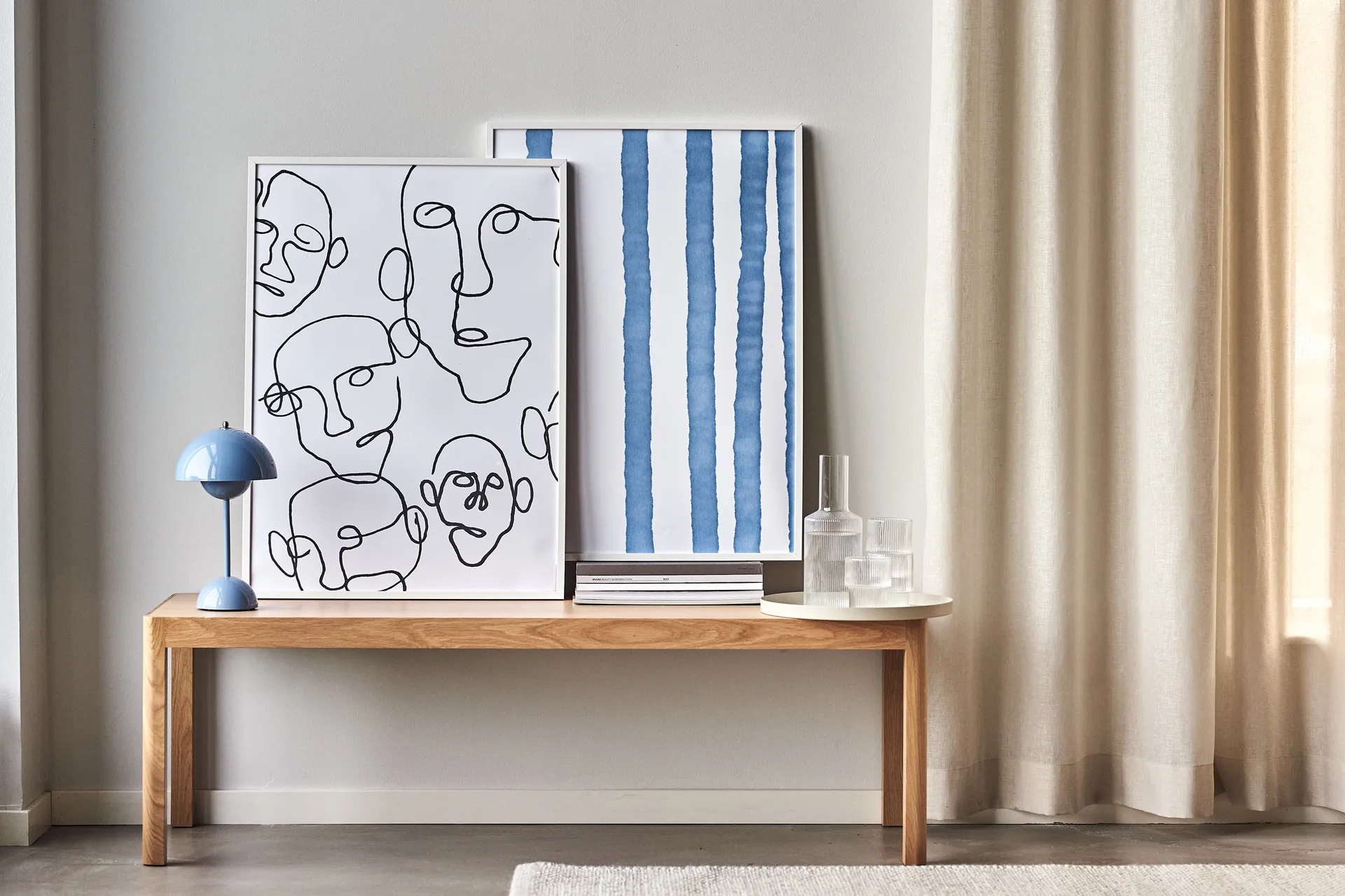 Lineage poster blue, 50x70 cm Scandi Living