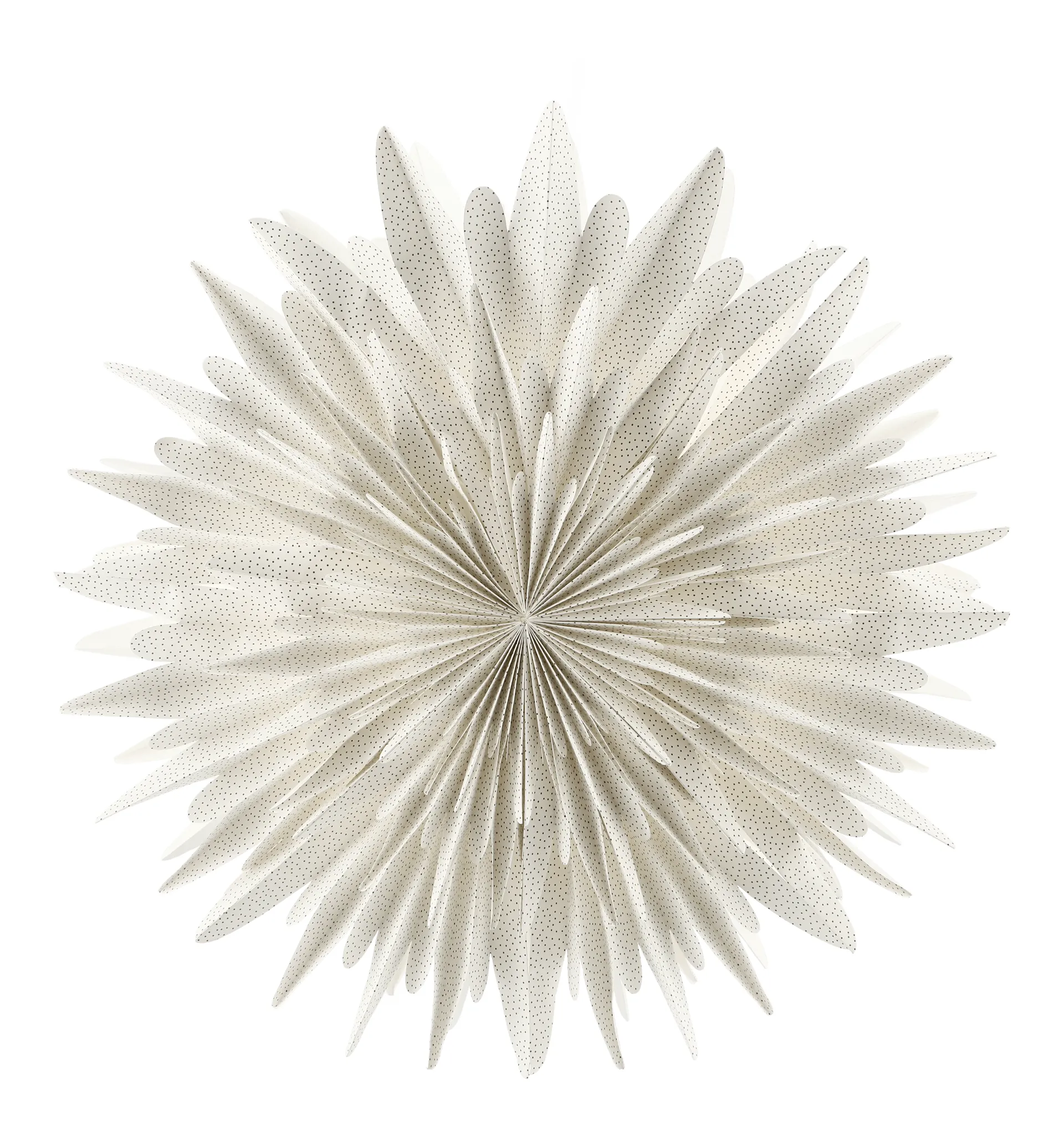 Luna advent star white with dots, Ø80 cm Scandi Living