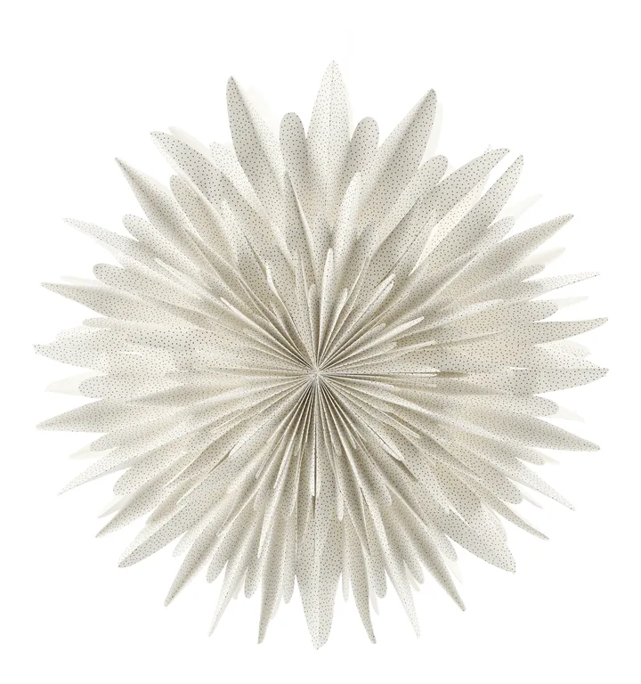 Luna advent star white with dots - Ø80 cm - Scandi Living
