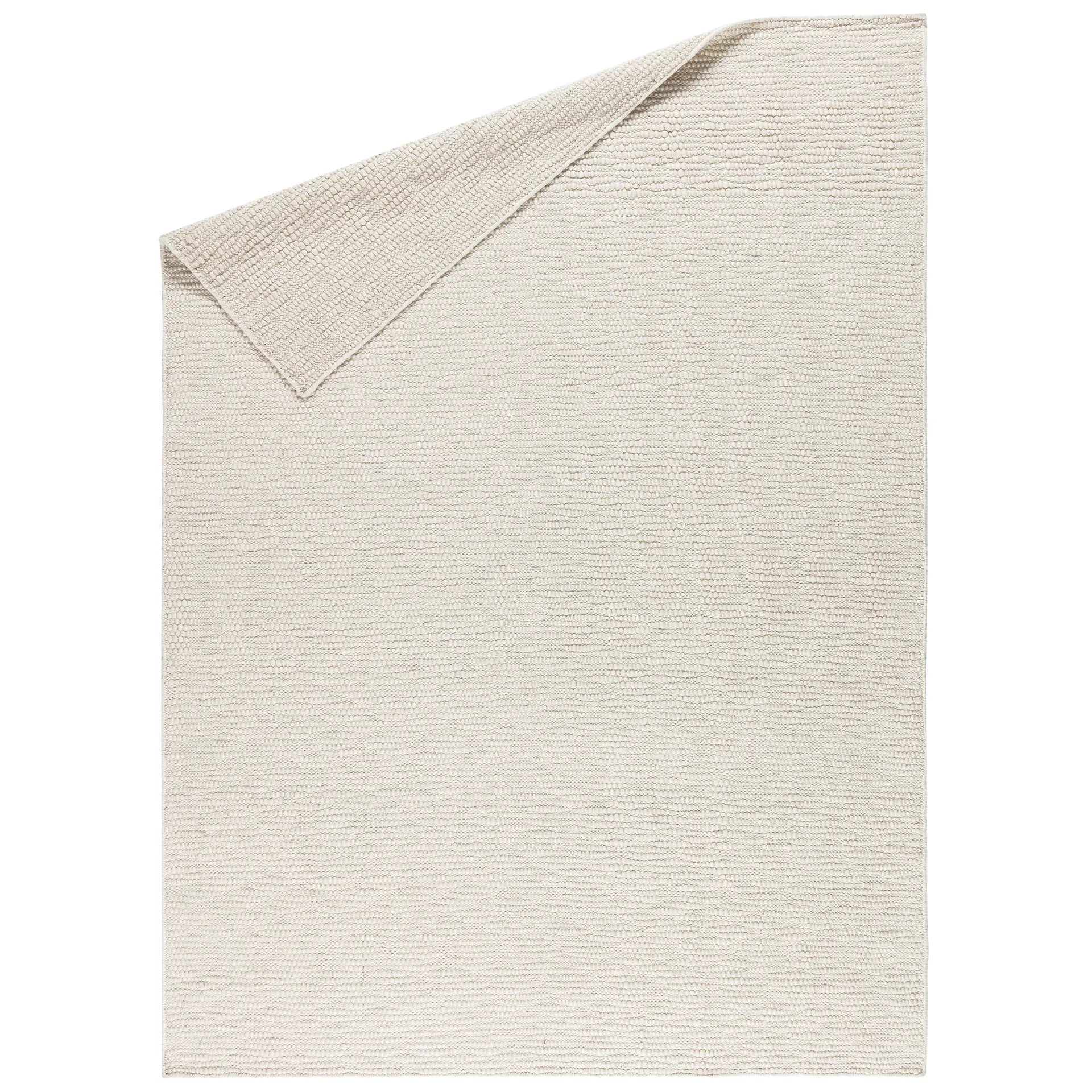 Pebble wool carpet white, 200x300 cm Scandi Living