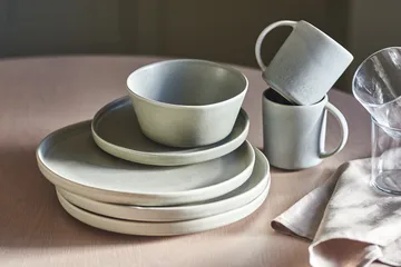 Sandsbro dinner plate light grey, Ø26 cm, 6-pack - Scandi Living