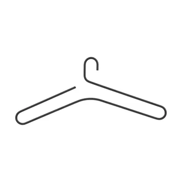Smooth hanger 5-pack - Black - Scandi Living
