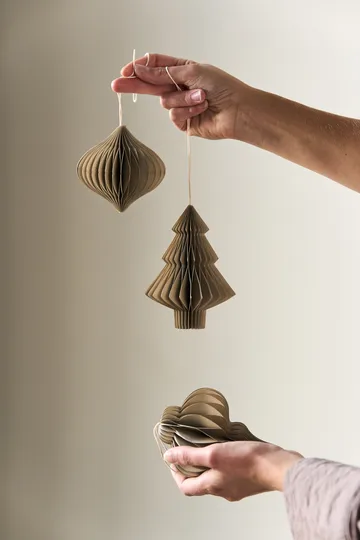 Spira baubles 4-pack - Beige - Scandi Living