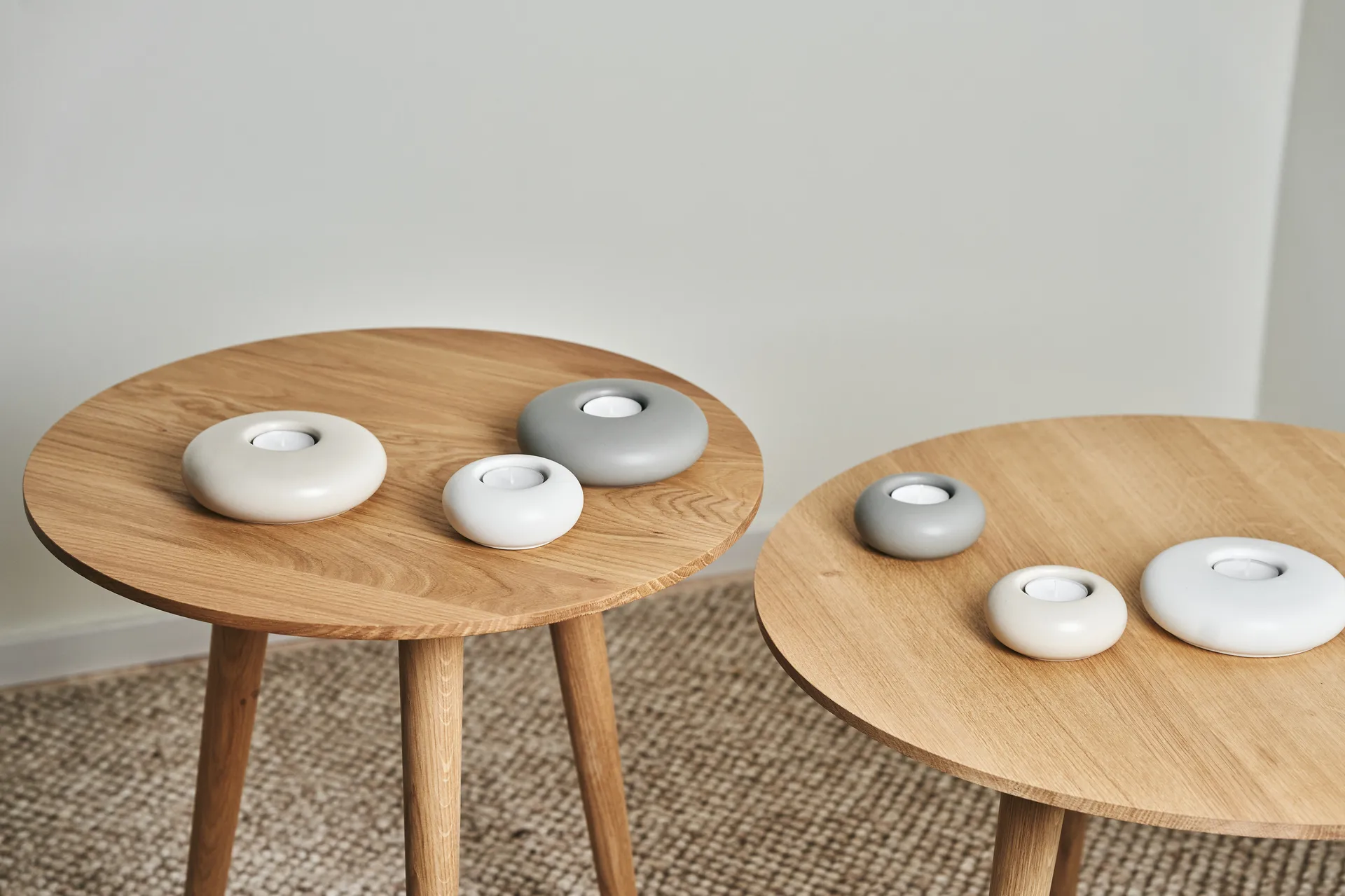 Stone lantern Ø9 cm, Beige Scandi Living