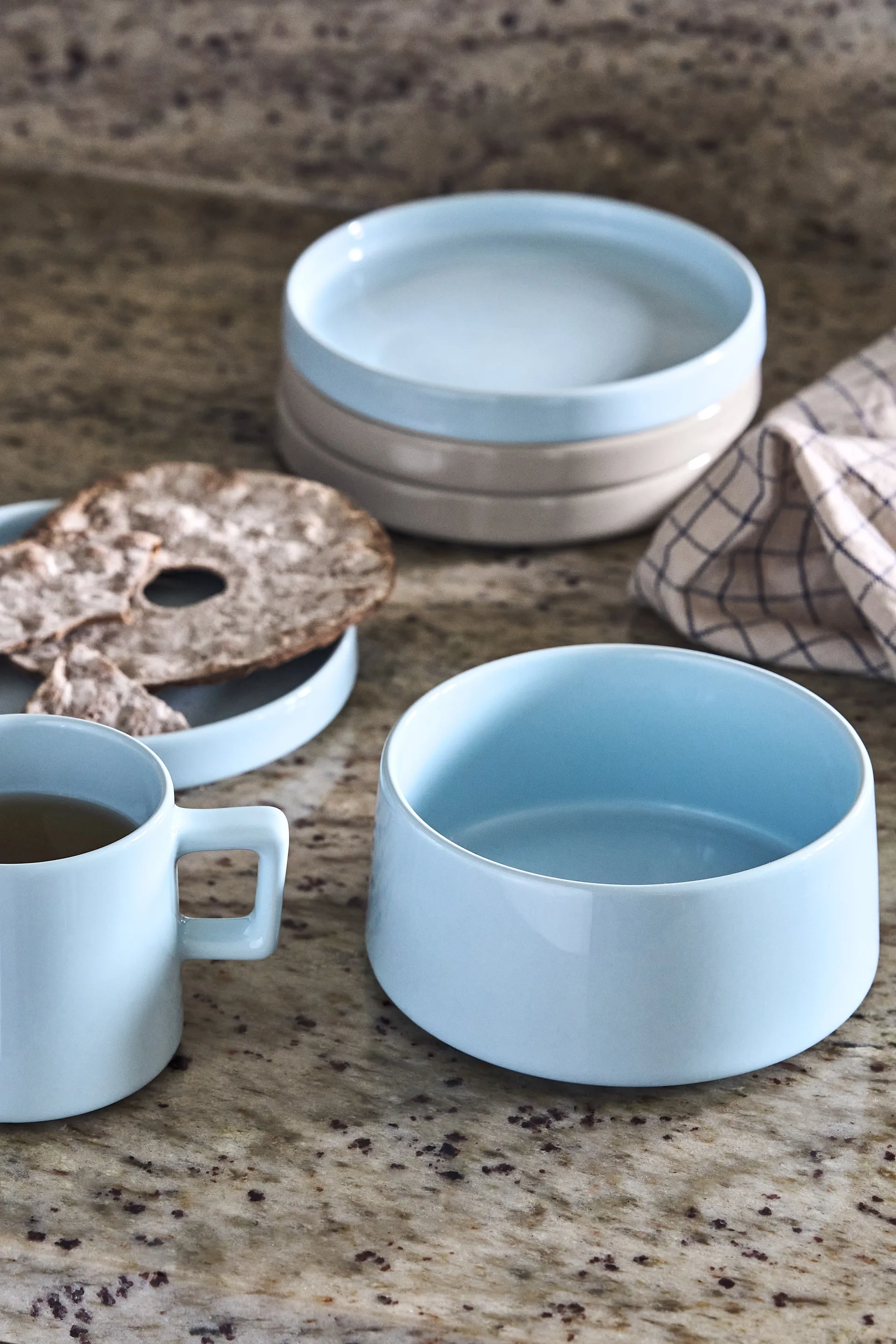 Taper Bowl Ø13,3 cm, Light blue Scandi Living