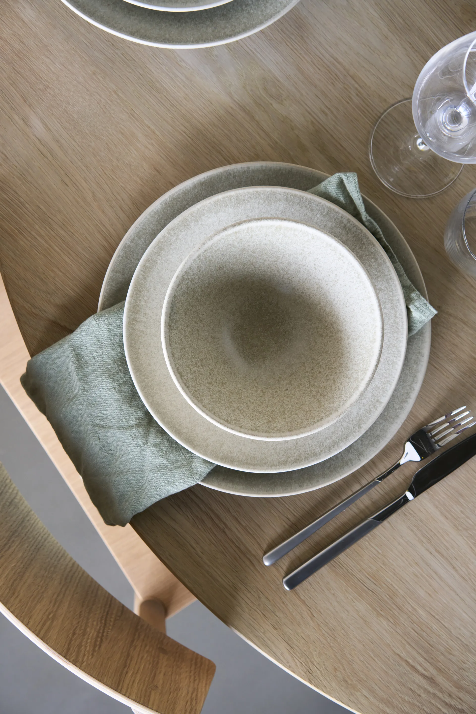 Terra side plate, Beige stoneware, Ø22 cm Scandi Living