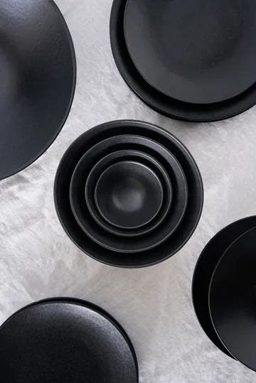 Terra side plate - Black stoneware, Ø22 cm - Scandi Living