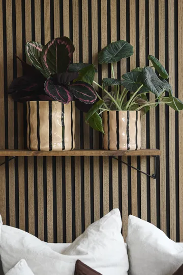 Thrive flowerpot Ø16 cm - Beige-black - Scandi Living