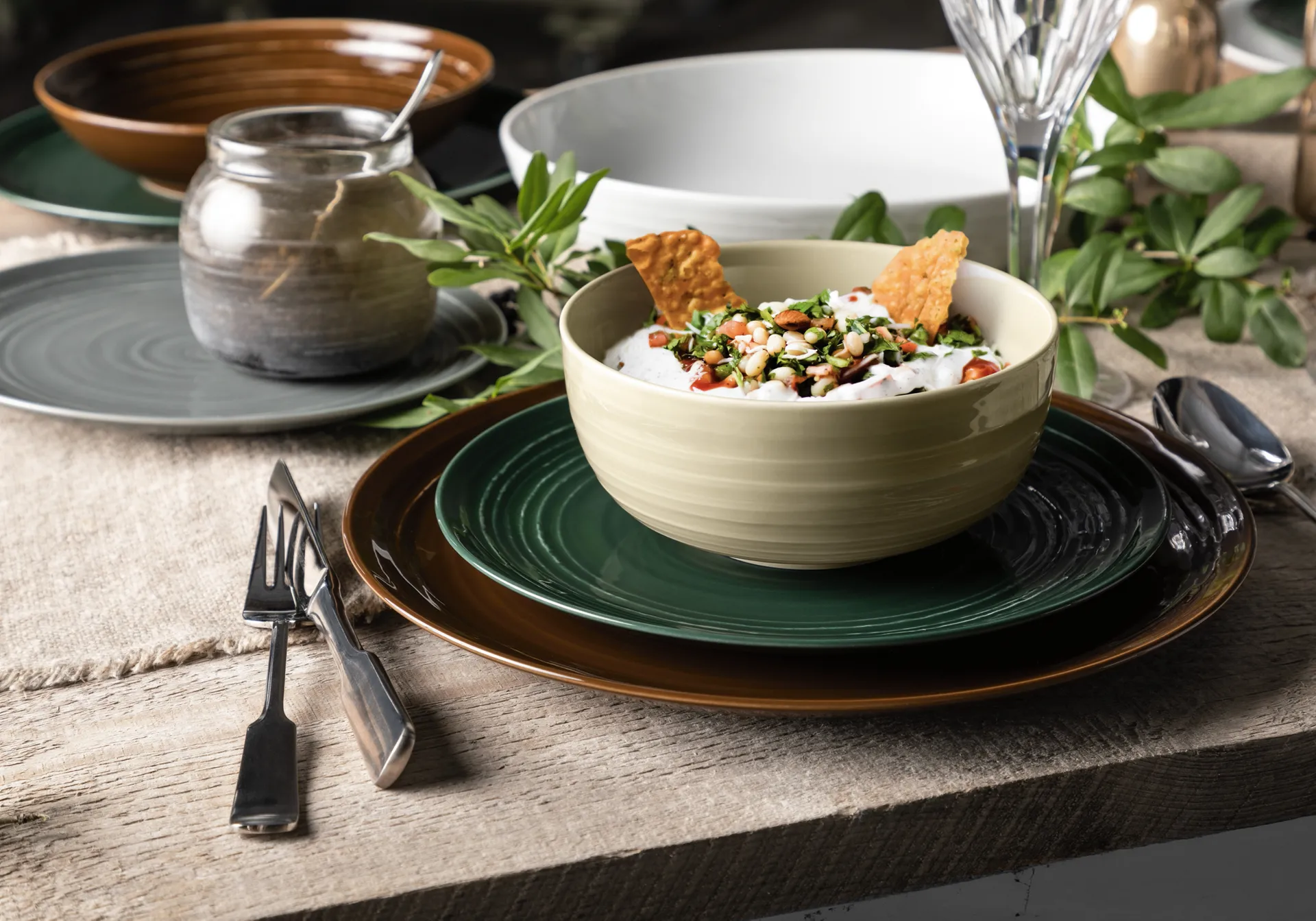 Terra plate Ø17.7 cm 6-pack, Moss Green Seltmann Weiden