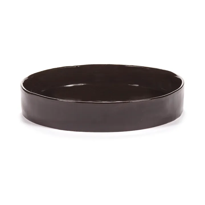 La Mère deep plate L Ø25 cm - Dark brown - Serax
