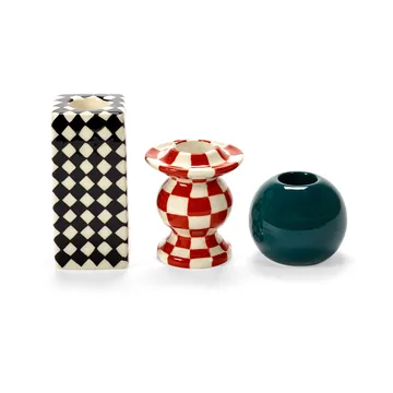 Les Objets Mouleversants N°1 candlestick - Black-white - Serax
