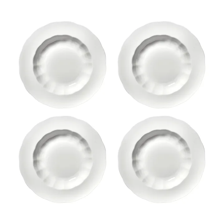Silhouette deep plate L Ø27 cm 4-pack - White - Serax