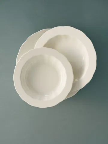 Silhouette deep plate M Ø23.7 cm 4-pack - White - Serax