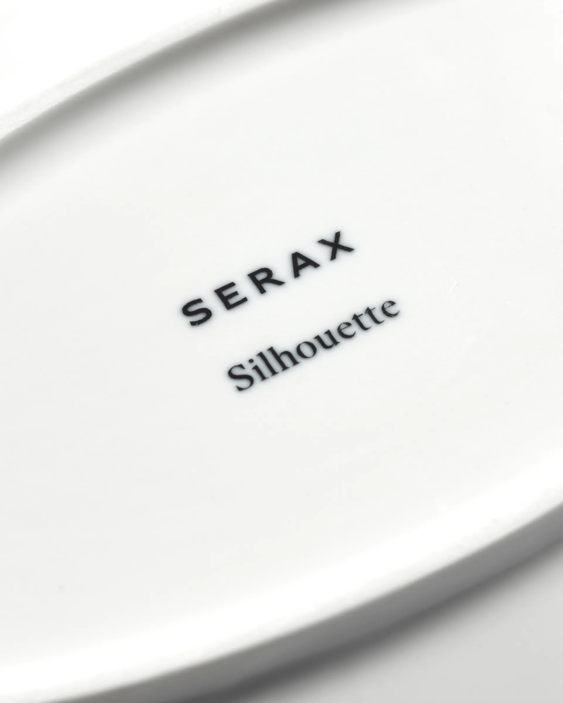 Silhouette oval plate L 21x30 cm 4-pack, White Serax