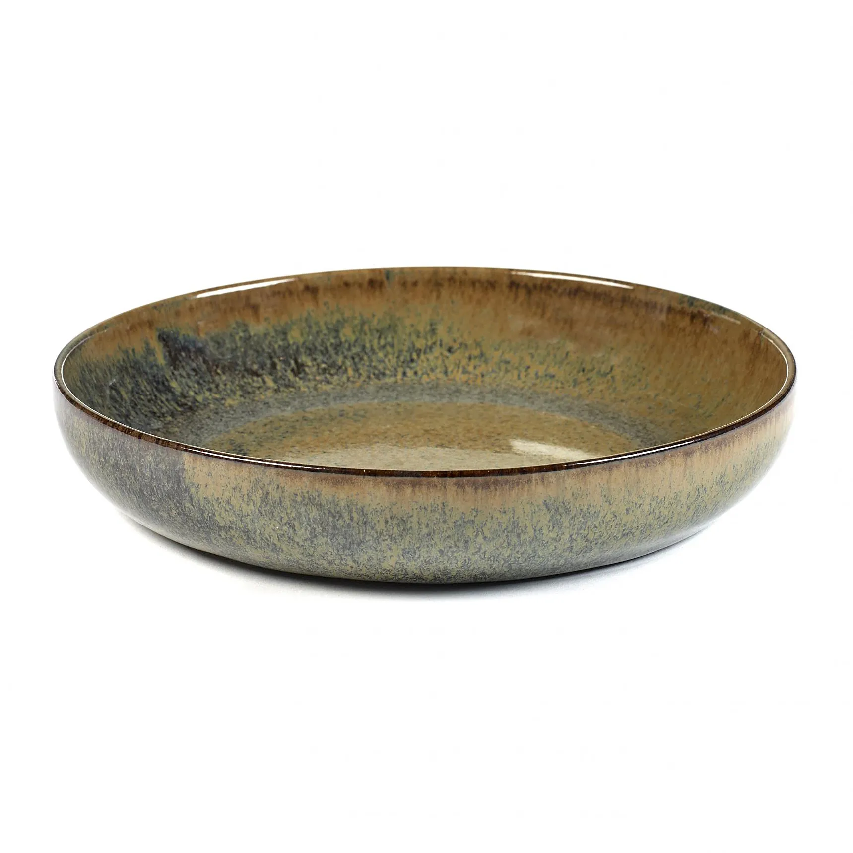 Surface deep plate 21 cm, indi grey Serax
