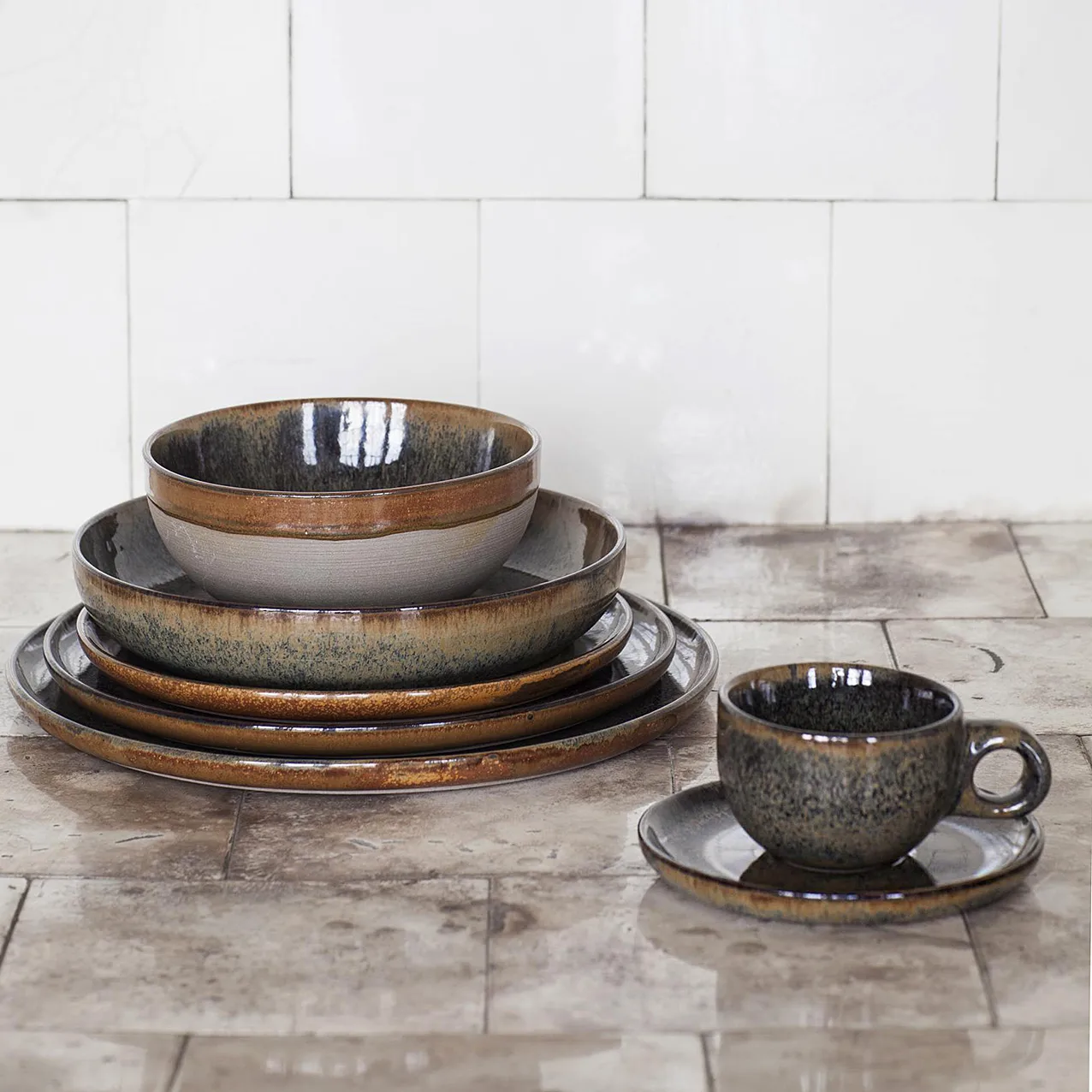 Surface serving bowl 15 cm, indi grey Serax