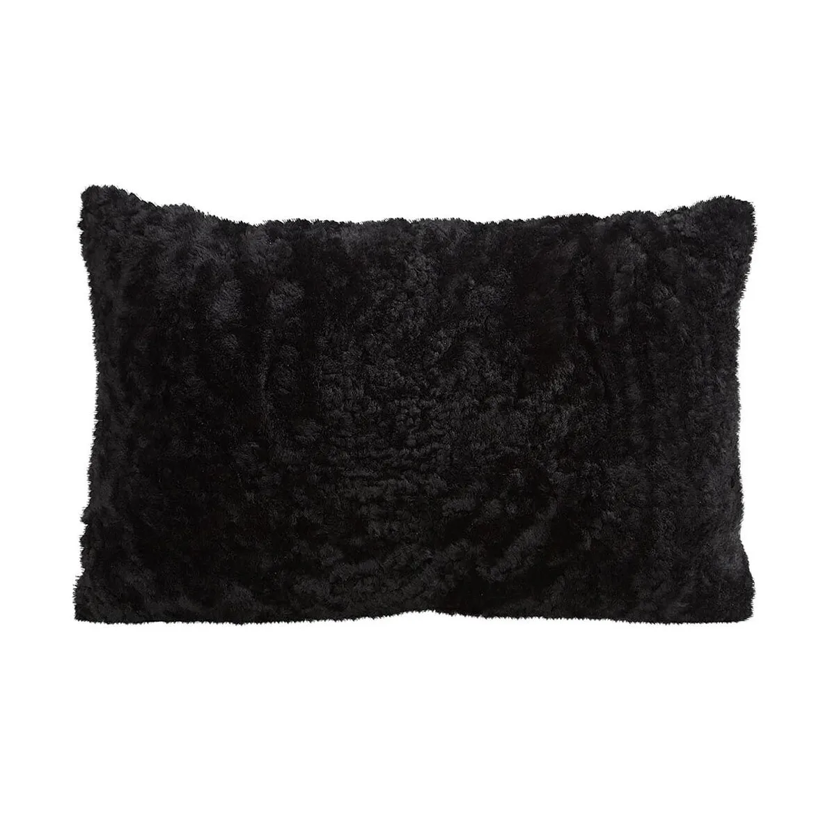 Shepherd Lina sheep skin cushion 60 x 40 cm, black Shepherd of Sweden